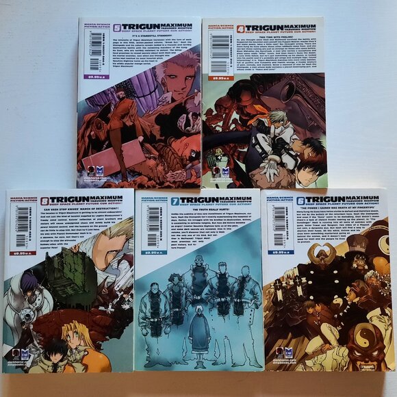 Trigun 1-2, Trigun Maximum 1-12, 14, Almost Complete Manga Set - Picture 6 of 8
